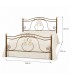 Letto matrimoniale in Ferro Battuto Barocco - Oro ducato
