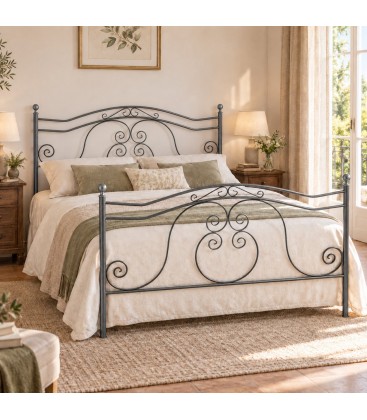 Letto matrimoniale in Ferro Battuto Barocco - Ferro