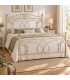 Letto matrimoniale in Ferro Battuto Ester - Avorio anticato