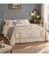 Letto matrimoniale in Ferro Battuto Ester - Avorio anticato