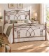 Letto matrimoniale in Ferro Battuto Ester - Oro ducato