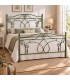 Letto matrimoniale in Ferro Battuto Ester - Verde Bottiglia