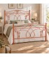 Letto matrimoniale in Ferro Battuto Ester - Arancio Rame