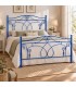 Letto matrimoniale in Ferro Battuto Ester - Blu