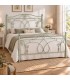 Letto matrimoniale in Ferro Battuto Ester - Verde Shabby Chic