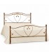 Letto matrimoniale in Ferro Battuto Cuore - Oro ducato