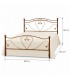 Letto matrimoniale in Ferro Battuto Cuore - Oro ducato