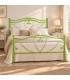 Letto matrimoniale in Ferro Battuto Cuore - Verde