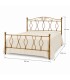 Letto matrimoniale in Ferro Battuto Carolina - Bronzo