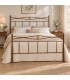 Letto matrimoniale in Ferro Battuto Nina - Oro ducato