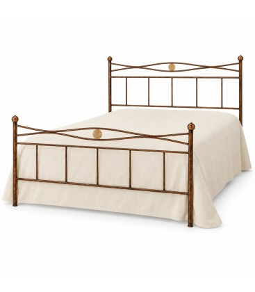 Letto matrimoniale in Ferro Battuto Nina - Oro ducato