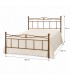 Letto matrimoniale in Ferro Battuto Nina - Oro ducato