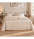 Letto matrimoniale in Ferro Battuto Nina - Bianco oro