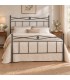 Letto matrimoniale in Ferro Battuto Nina - Grigio Siderale
