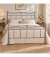 Letto matrimoniale in Ferro Battuto Nina - Grigio Finestra