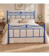 Letto matrimoniale in Ferro Battuto Nina - Blu