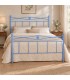Letto matrimoniale in Ferro Battuto Nina - Azzurro