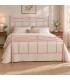 Letto matrimoniale in Ferro Battuto Nina - Rosa Shabby Chic