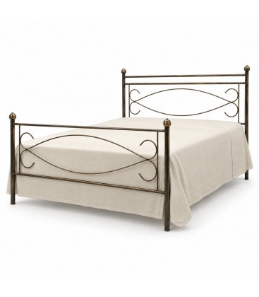 Letto matrimoniale in Ferro Battuto Spark - Bronzo anticato