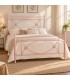 Letto francese in ferro battuto Rossana - Rosa Shabby Chic