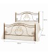 Letto francese in Ferro Battuto Barocco - Oro ducato