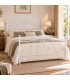Letto francese in Ferro Battuto Barocco - Bianco lucido