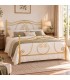Letto francese in Ferro Battuto Barocco - Oro