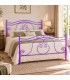 Letto francese in Ferro Battuto Barocco - Glicine