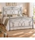 Letto francese in Ferro Battuto Ester - Grigio Finestra