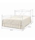 Letto francese in ferro battuto Sissy - Bianco opaco