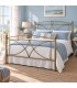 Letto francese in ferro battuto Sissy - Bronzo