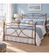 Letto francese in ferro battuto Sissy - Oro ducato
