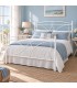 Letto francese in ferro battuto Sissy - Bianco lucido