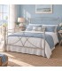 Letto francese in ferro battuto Sissy - Grigio Seta