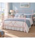 Letto francese in ferro battuto Sissy - Rosa Shabby Chic