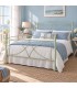 Letto francese in ferro battuto Sissy - Verde Shabby Chic