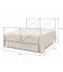 Letto matrimoniale moderno in ferro Focus - Bianco opaco