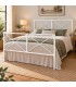 Letto matrimoniale moderno in ferro Focus - Bianco lucido