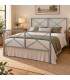 Letto matrimoniale moderno in ferro Focus - Grigio Finestra