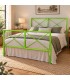 Letto matrimoniale moderno in ferro Focus - Verde
