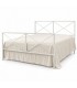 Letto francese moderno in ferro Focus - Bianco opaco