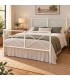 Letto francese moderno in ferro Focus - Bianco oro