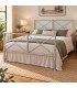 Letto francese moderno in ferro Focus - Grigio Seta