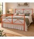 Letto francese moderno in ferro Focus - Arancio Rame