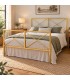 Letto francese moderno in ferro Focus - Oro
