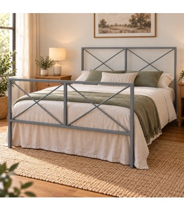 Letto francese moderno in ferro Focus - Ferro