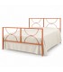 Letto matrimoniale in ferro Koris - Arancio Rame