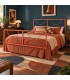 Letto matrimoniale in ferro Koris - Arancio Rame