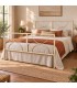 Letto matrimoniale in ferro Koris - Avorio anticato