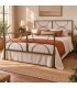 Letto matrimoniale in ferro Koris - Bronzo anticato
